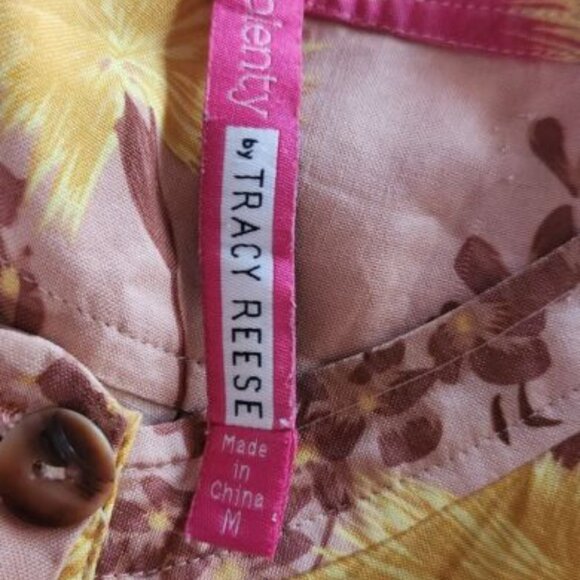 Plenty Tracy Reese 100% Silk Floral Hi Lo Dress Size M Womens - Picture 7 of 7